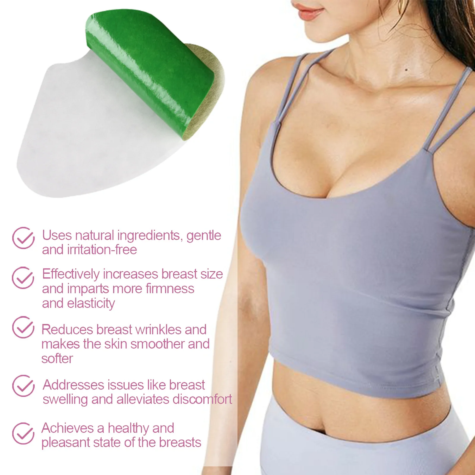 Breast Lifting Acupoint Patch Prevent Sagging Relieve Chest Distress Discomfort Promote Breast Regrowth Boobs Enhancement Patch