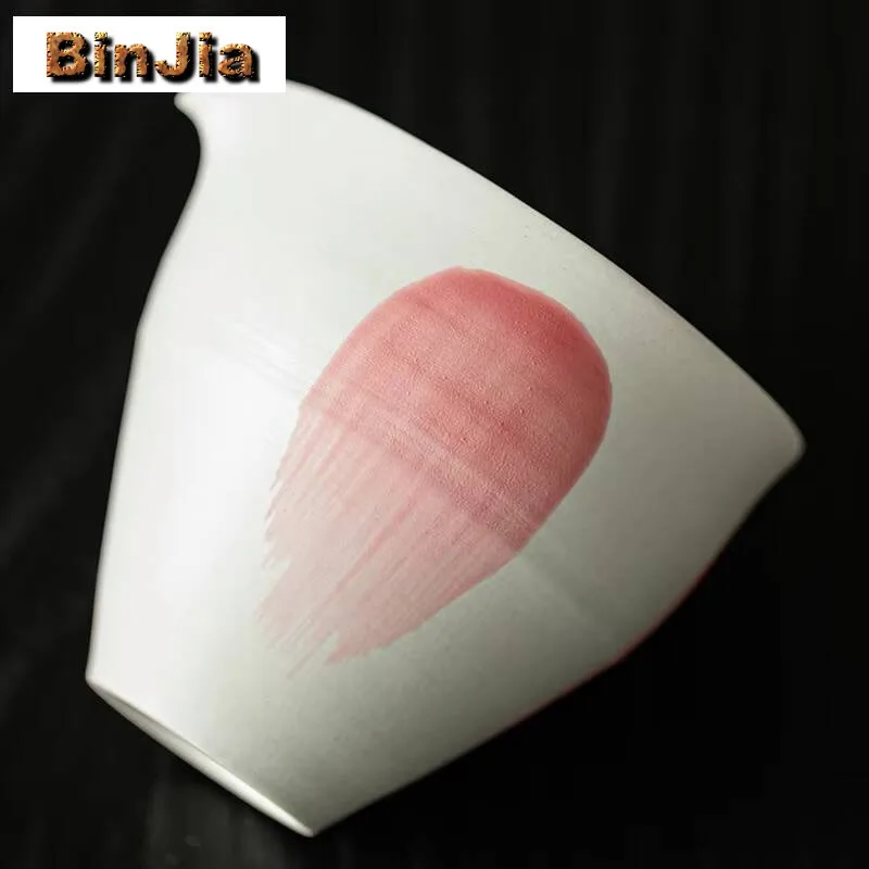 160 مللي مسحوق يين إبريق شاي اليد سحبت الوردي معرض كوب تخدم تشا هاي العدالة القهوة الحرفية اكسسوارات لوازم هدية #4