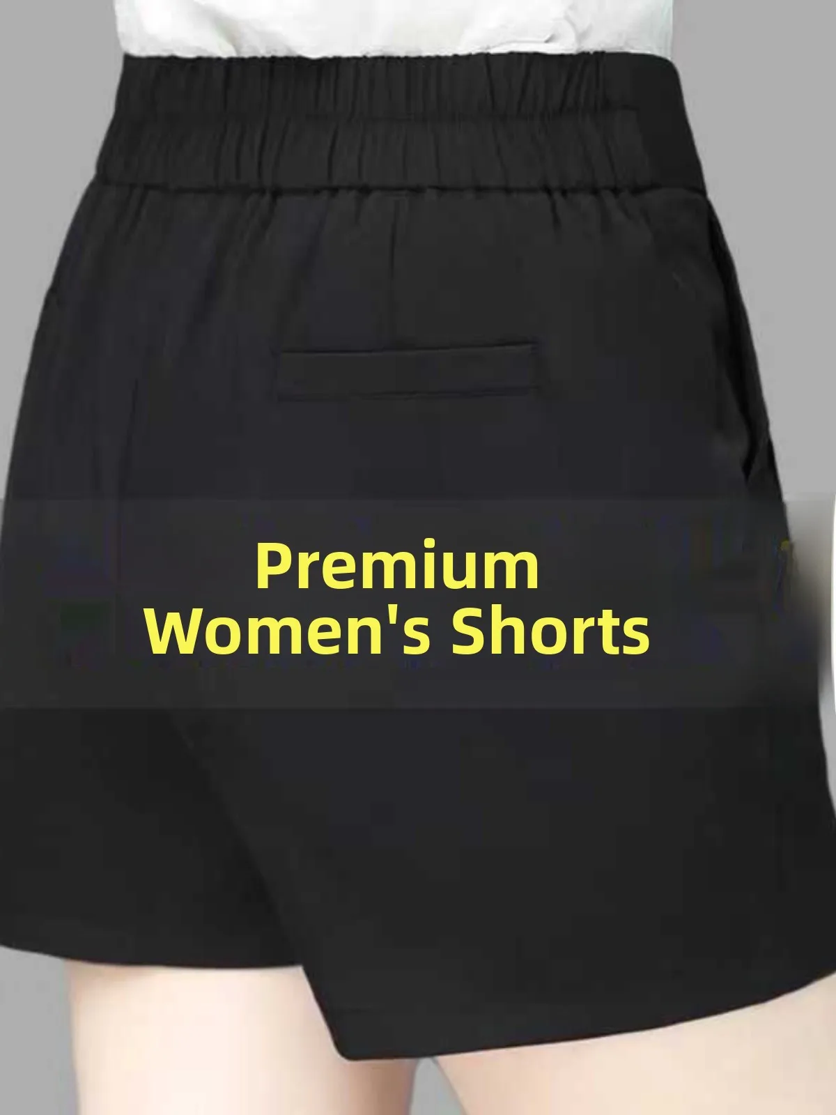

High Waist Loose Fit Thin Women's Shorts Spring Summer Outdoor Wear 2024 New Style plus Size Black Slimming Wide Leg Versatile