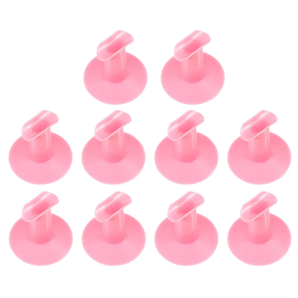 

10Pcs Finger Support for Nail Art Smooth Soft Premium Plastic Finger Rests Manicure Supplies Nail Art Tools Salon Home Use