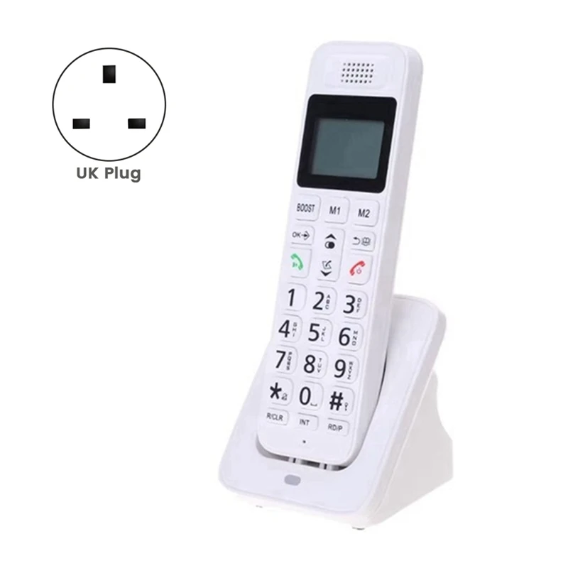 APPLIA-D1018 Telephone Business Office Home Handheld Digital Wireless Telephone Low Radiation With LCD Display UK Plug