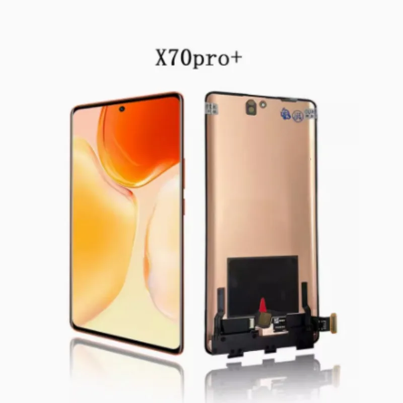 Display + Frame Original For ViVO X70 Pro+ Pro Plus 5G 6.78'' OLED LCD Screen Touch Digitizer Assembly V2145A V2114 Replacement