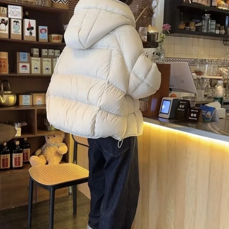 

Winter Short Hooded Cotton-padded Jacket Loose Fashion Women's Zipper Jacket Top