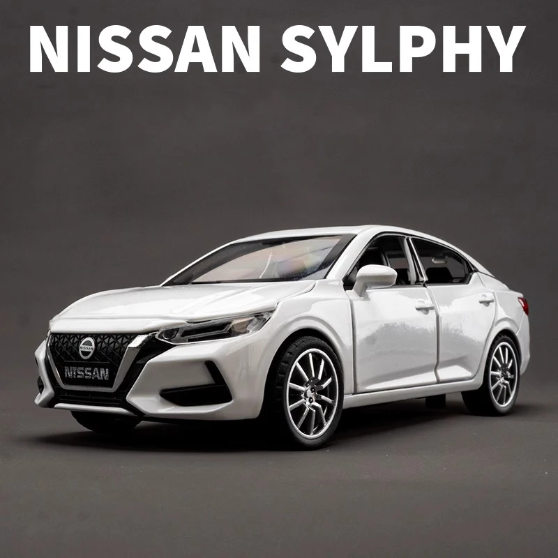 

New Hot 1:32 Nissan SYLPHY Alloy Cast Toy Metal Car Model Sound and Light Children's Toy Collectibles Birthday Gift Ornaments