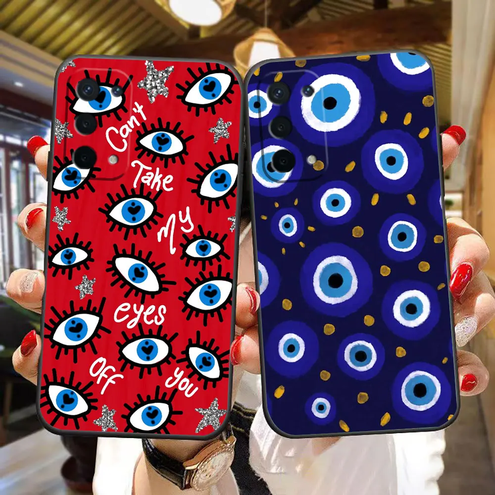 

Funny Lucky Blue Evil Eye Phone Case For OPPO A5X A15 A16 A17K A31 A38 A54 A55 A57 A58 A60 A73 A74 A76 A78 A92 A93 A94 A98 Case