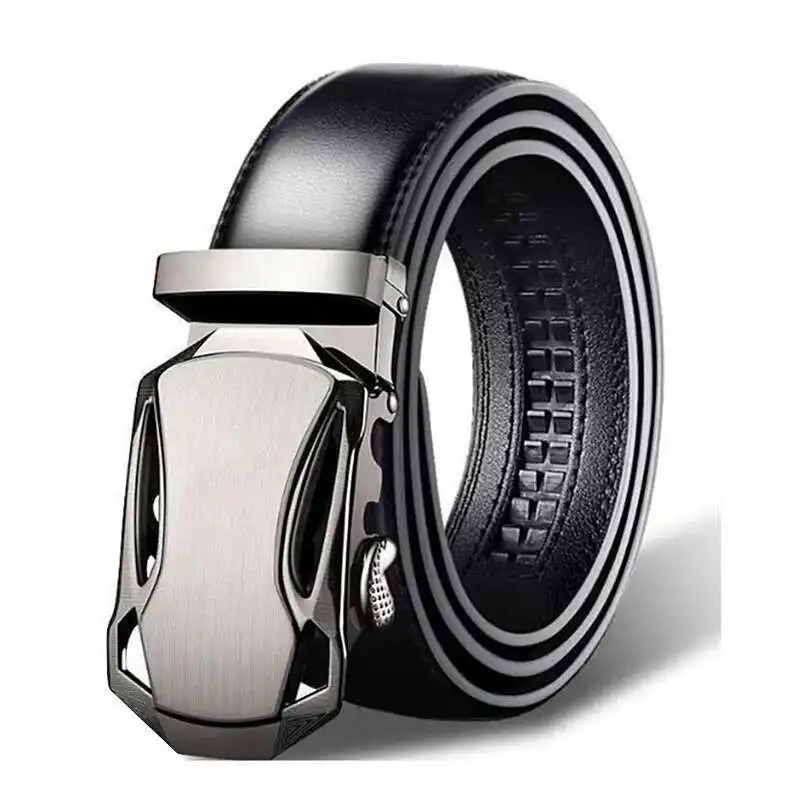 Boucle automatique noire pour affaires/mariage/fête, grande taille 100Cm-150Cm 160Cm 180Cm 200Cm, la meilleure ceinture pour hommes obés