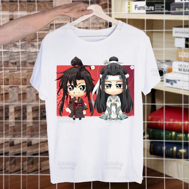 Mo Dao Zu Shi The Untamed Harajuku Man T Shirts Lan WangJi Wei Wu Xian Tees Shirt Tops Short-Sleeved Aesthetic Anime T Shirt