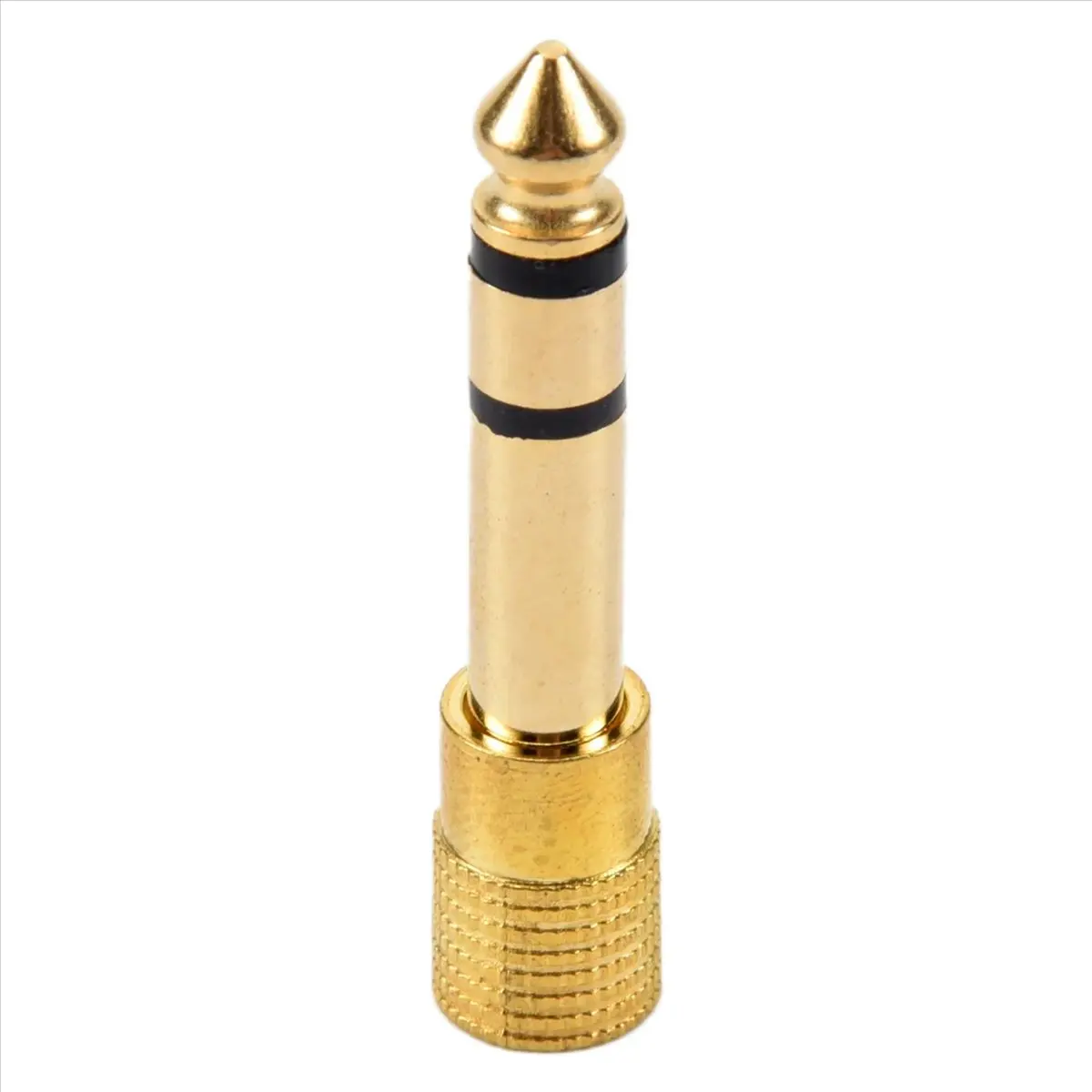 SCLS QUALITY HEADPHONE ADAPTER STEREO GOLD PLUG 1/4