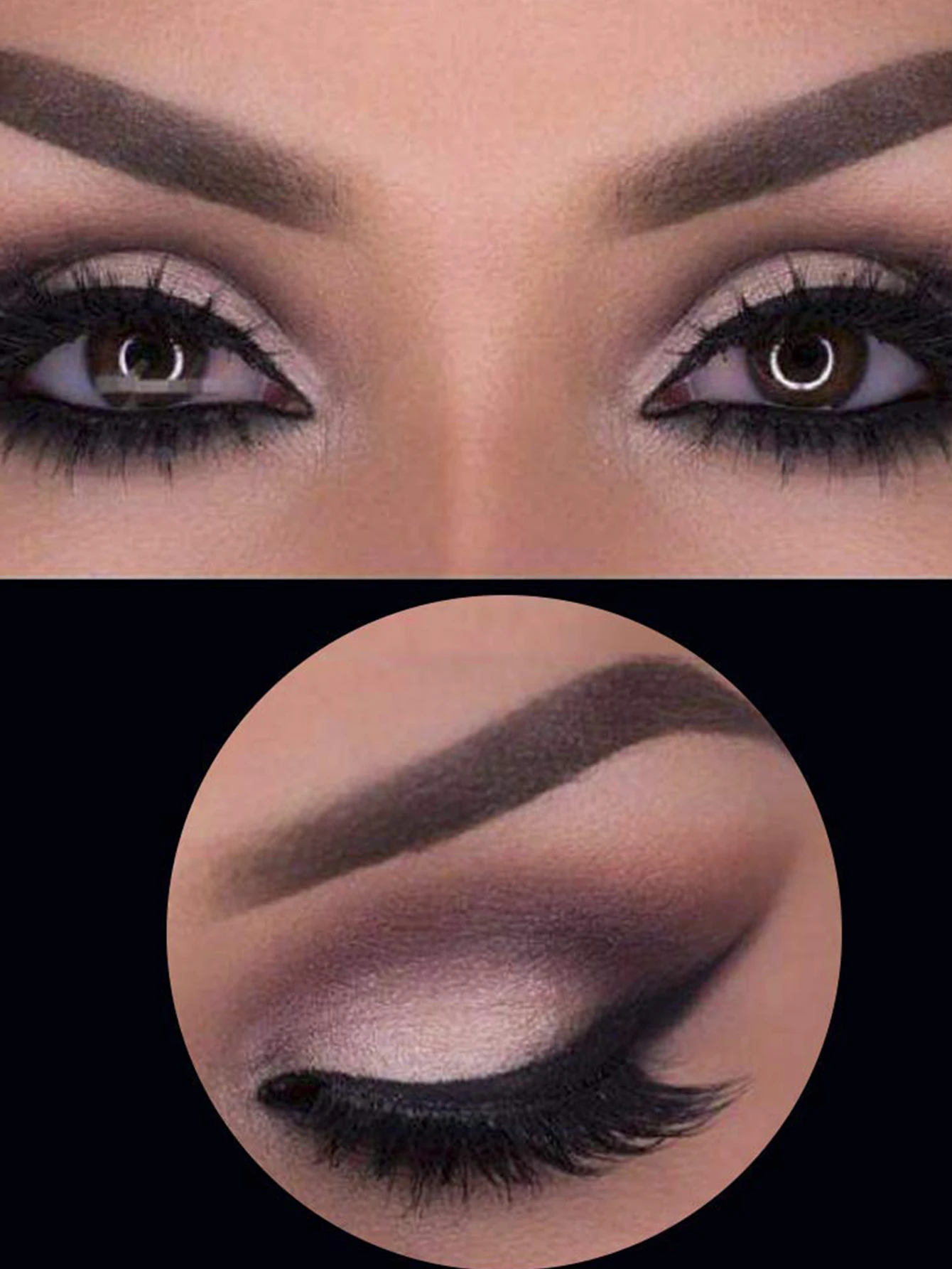 2pcsQuick Make-Up Stencils eyeliner eyebrows eye shadow A makeup tool with a variety of shapes