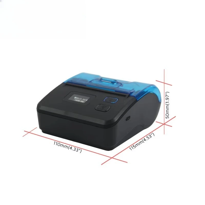 Portable Wireless Receipt Printer for Small Business Mini Inkless 80mm Thermal Printer