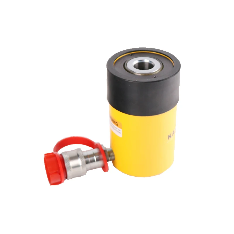 RCH-120 700bar Spring Return Center Hole Hydraulic Cylinder Hollow Plunger Stressing Jacks Use With Hydraulic Pumps