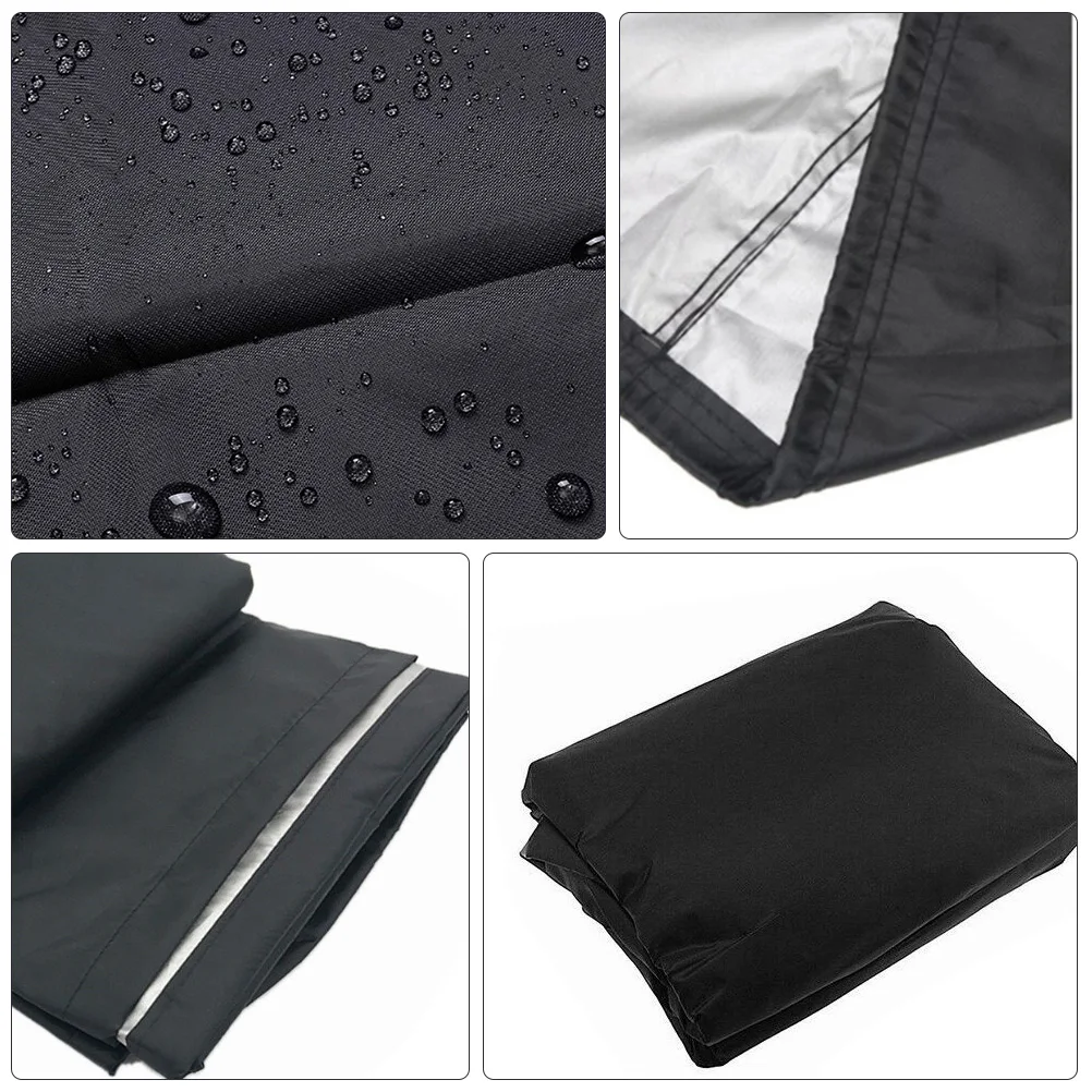 

Fire Pit Cover Waterproof 210D Polyester Bbq Stove Protector Outdoor Uv Resistant Cover For Chiminea Protection Black