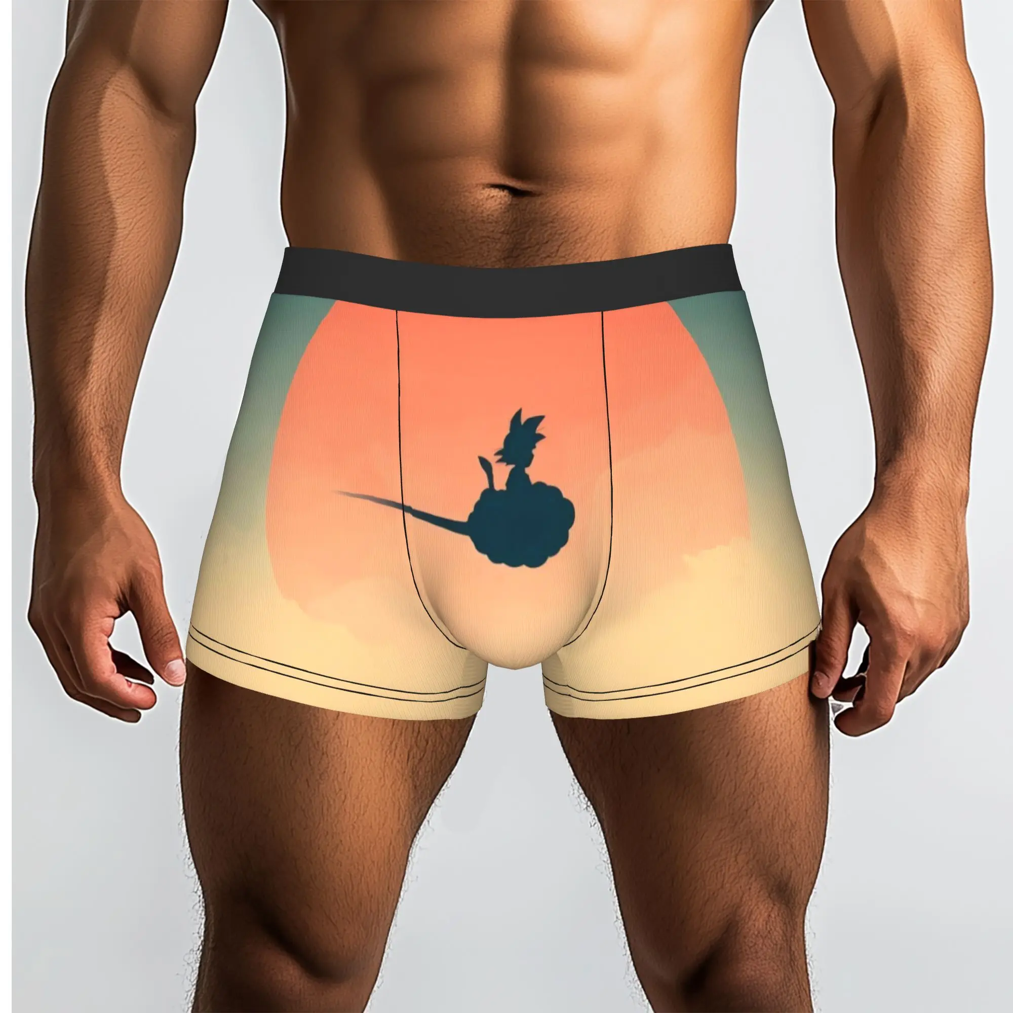 Goku and the Flying Nimbus Dragon Ball Underpants Breathbale Panties Man Underwear Comfortable Shorts Boxer Briefs