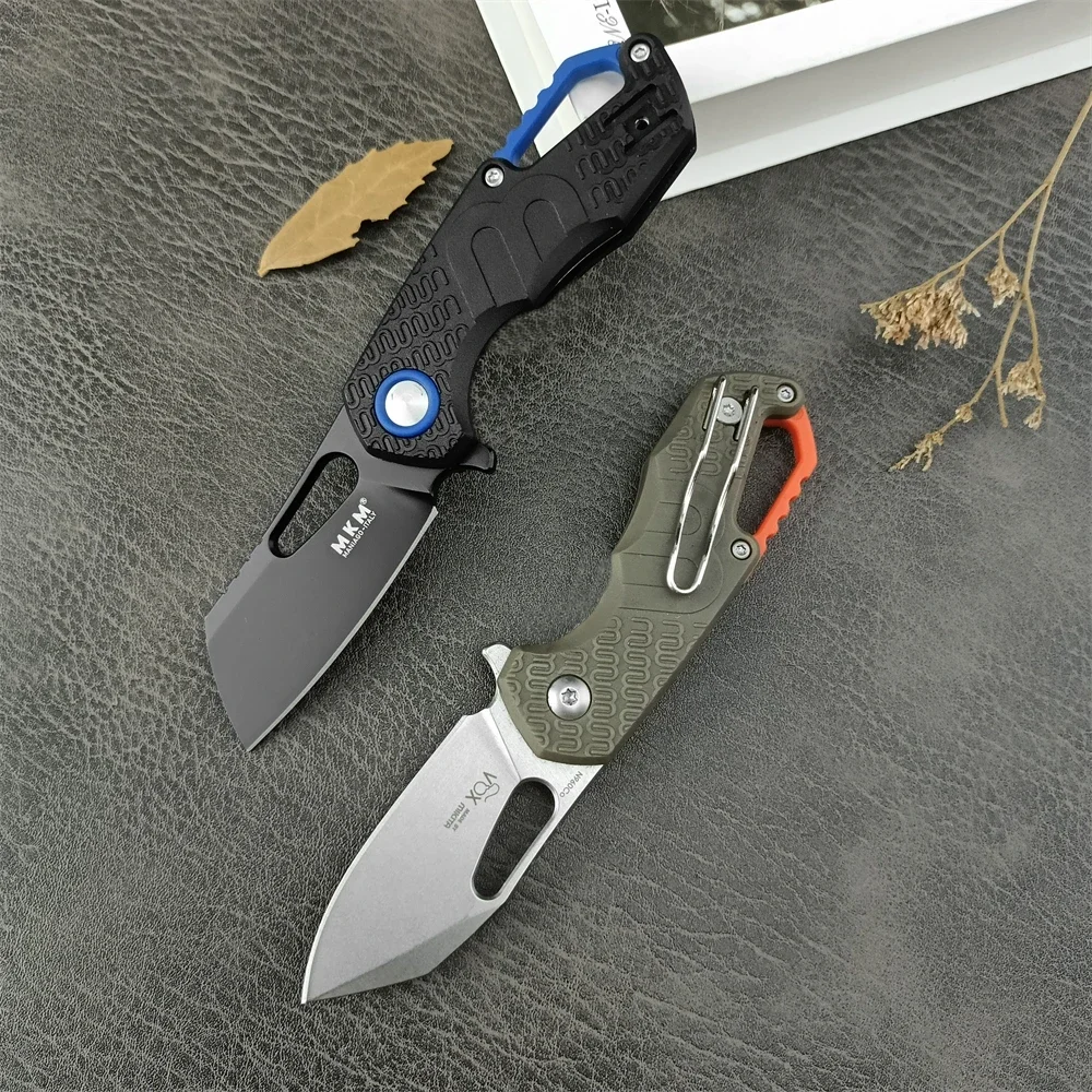 MKM F0332 Folding Pocket Knife 8Cr13Mov Blade Nylon Fiber Handle High Quality Outdoor EDC Survival Camping Hiking Hunting Tools