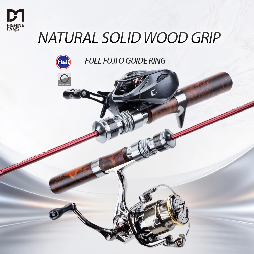 

FISHINGFANS ORCA Cypress Wood Handle FUJI O GUIDE 5' 5'6'' Spinning METAL REEL SEAT HIGH CARBON UL ULTRALIGHT POWER FISHING ROD