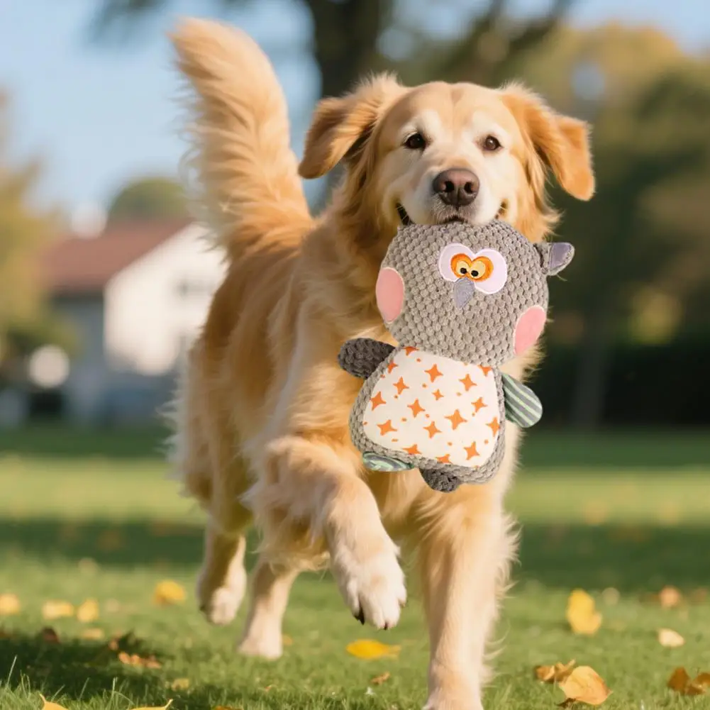 

Dog Chewing Toy Plush Dog Chew Toy for Boredom Relief Squeaky Frog Rabbit Pet Toy Bite Resistant Teething Plushie Soft Pet