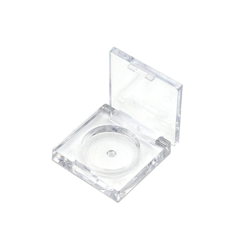 Mini Square Eye Shadow Powder Box Transparent Hat Palette Empty DIY Cosmetics Rouge Box Liquid Foundation Container Makeup Tool