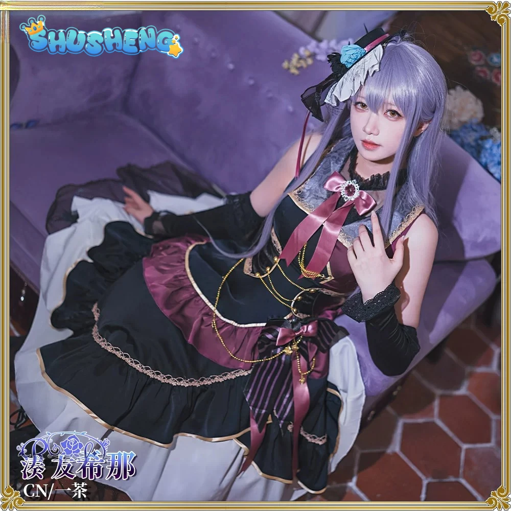 Anime BanG Dream Yukina Minato 10th Anniversary Cosplay Costum Uniform Props Accessories Women Halloween Carnival Lolita Dress
