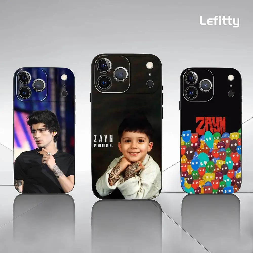 

Z-Zayn M-Malik Singer Phone Case For iPhone 17 16 15 14 13 12 11 Pro Xs Max Mini XR X Plus Black Frosted Soft Shell Funda