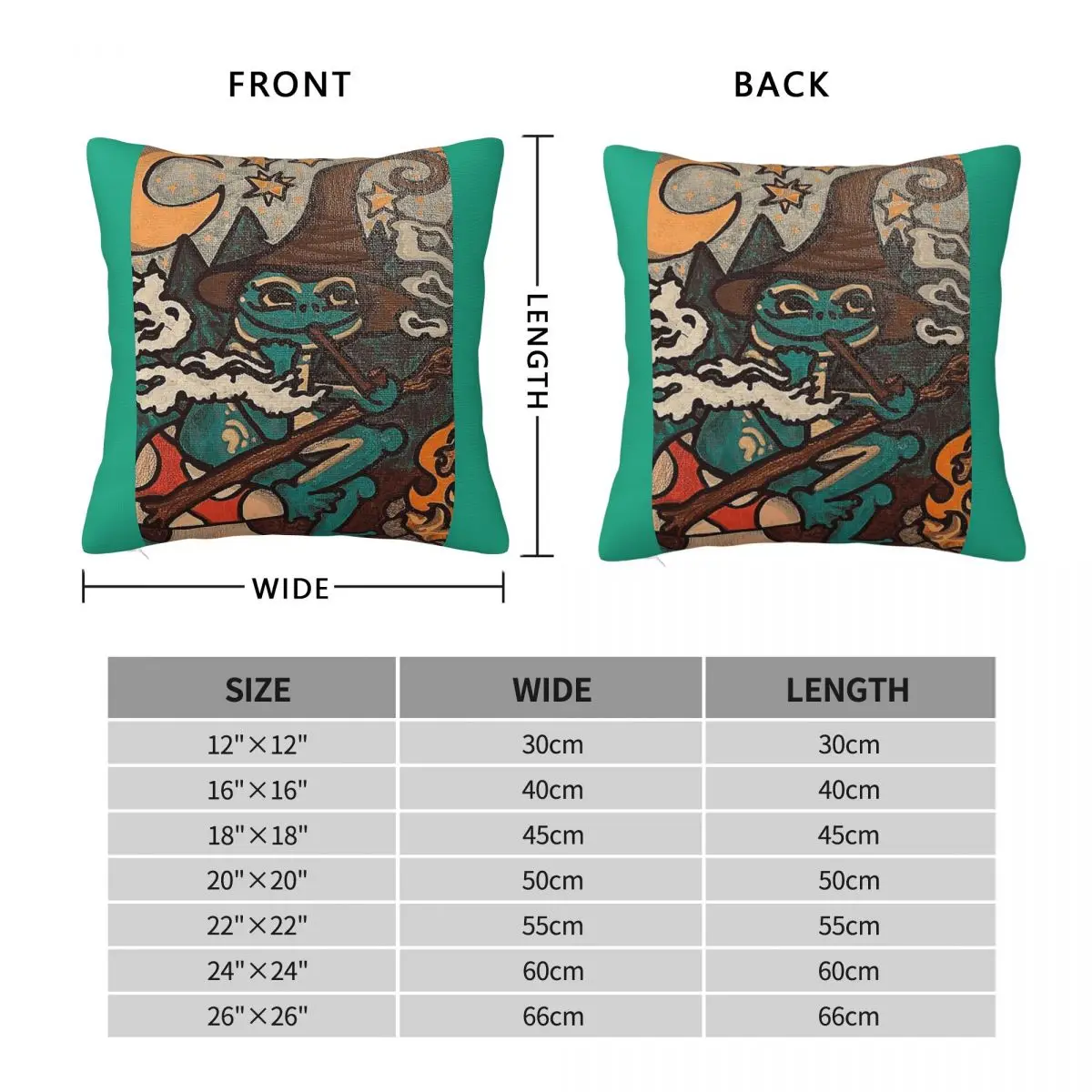 Wizard Forg Smoke Campfire Pillowcase Polyester Linen Velvet Printed Zip Decor Pillow Case Sofa Cushion Cover
