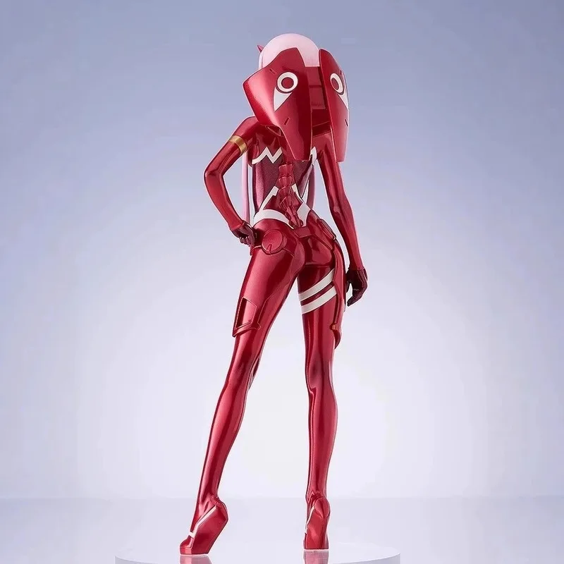 New 22cm Zero Two 02 Anime Figure Red Pilot Uniform Darling In The Franxx Collectible Pvc Model Boxed Desktop Ornament Figurine - view 3