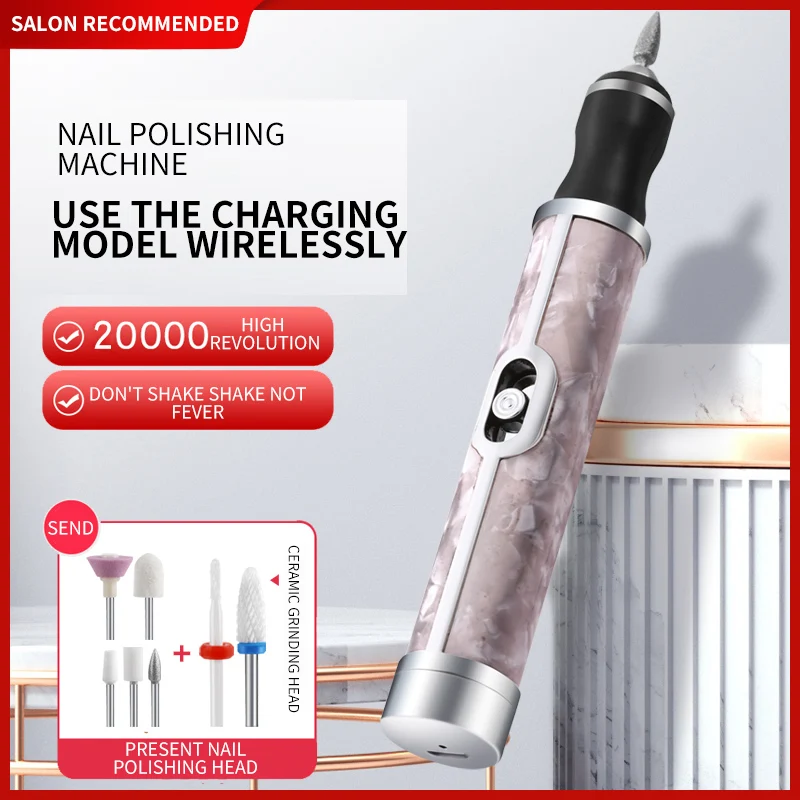 

Миниатюрный портативный электрический набор для маникюра, машинка для полировки ногтей, перезаряжаемый электрический полировщик для ногтей