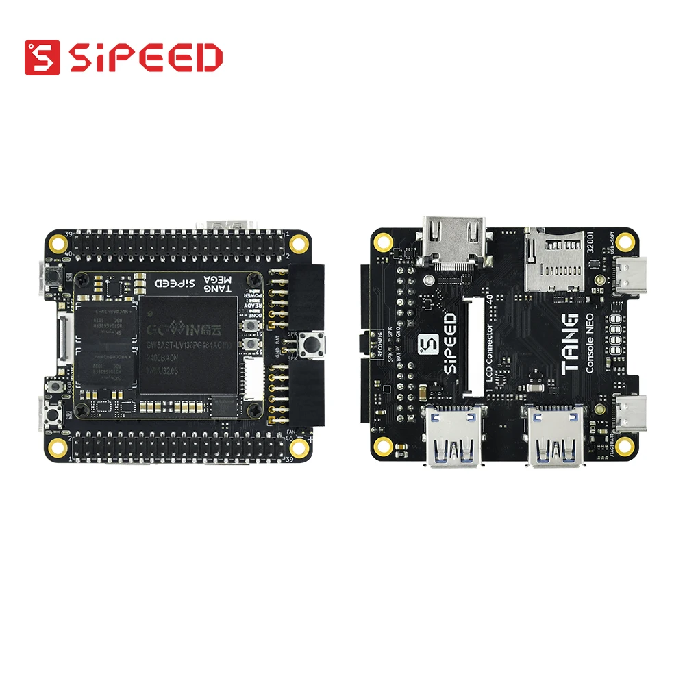 Sipeed Tang Console 60K/138K GOWIN FPGA Console de jeu rétro compacte haute performance, HDMI, double PMOD, RaspberryPi 5 PCIe HAT