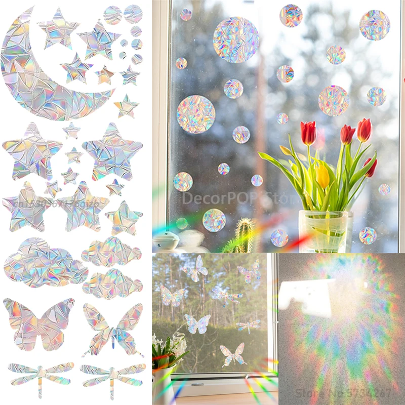 Papillon Capteur Solaire Acrylique - Décoration Fenêtre Suspendue Lumineuse