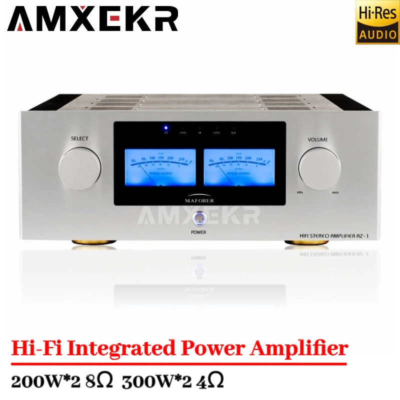 

MAFORER ZA-1 High Fidelity Class A Power Amplifier High Power Remote Control Balanced Input Integrated Power Amplifier VU Meter