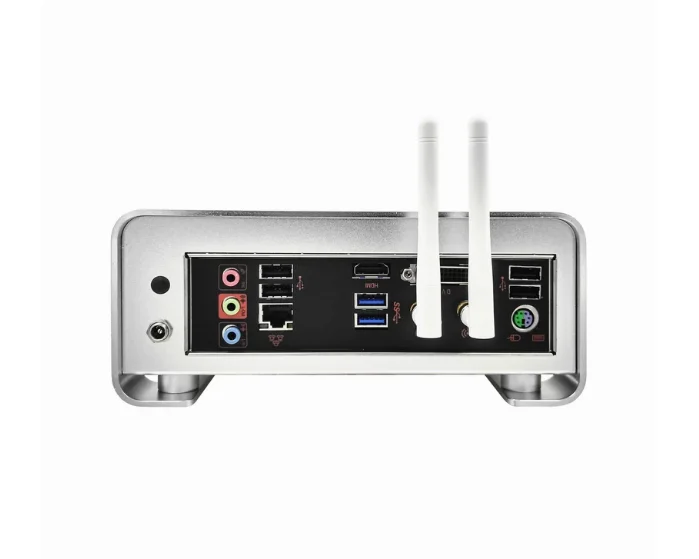 all-aluminum Mini itx chassis, dc-atx power supply DIY desktop ultra-thin horizontal core display small case