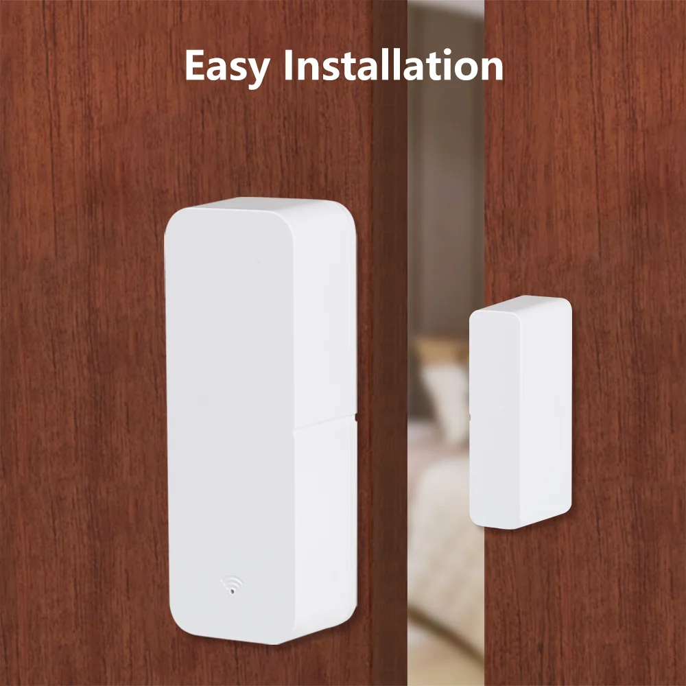 Tuya WiFi Zigbee Window Door Sensor Smart Home Door Open/Closed Detectors Window SmartLife Sensor Works With Google Home Alexa