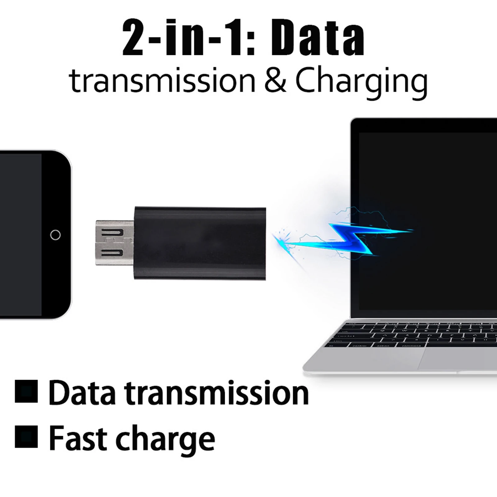 

Micro USB Male to USB 3.0 Type-C Female Adapter For Syncing and Charging Android Devices