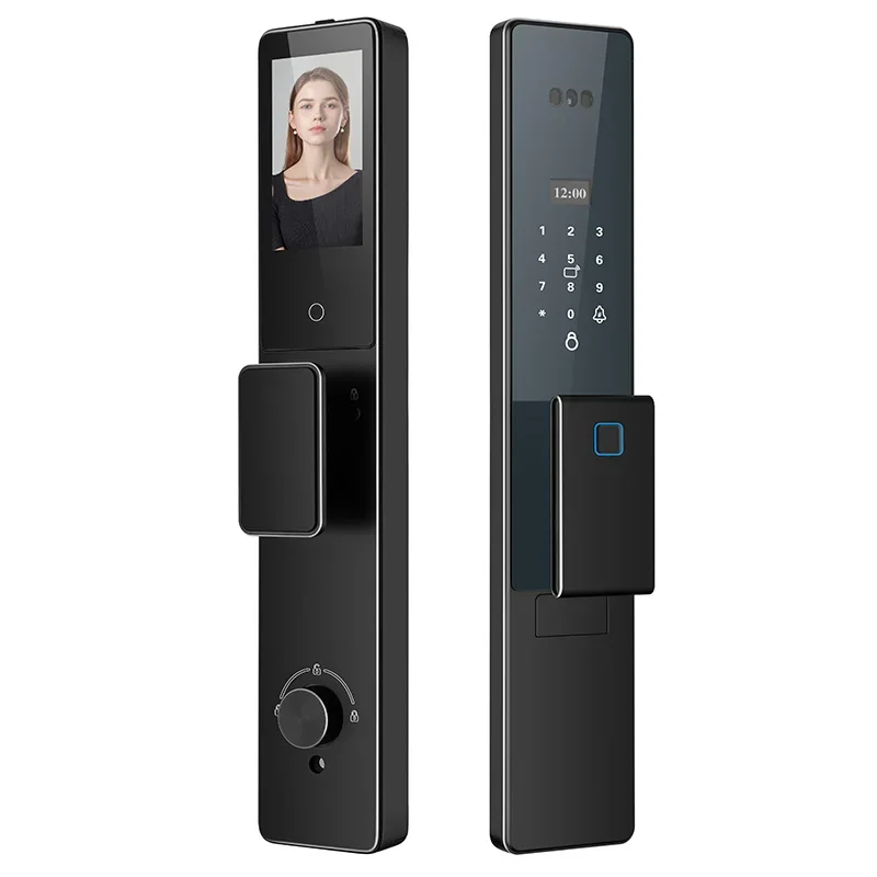 TTLOCK APP Alexa Smart Door Lock Face Recognition Camera Automatic Aluminum Door Tuya Lock Cloud Data Storage WiFi Connectivity