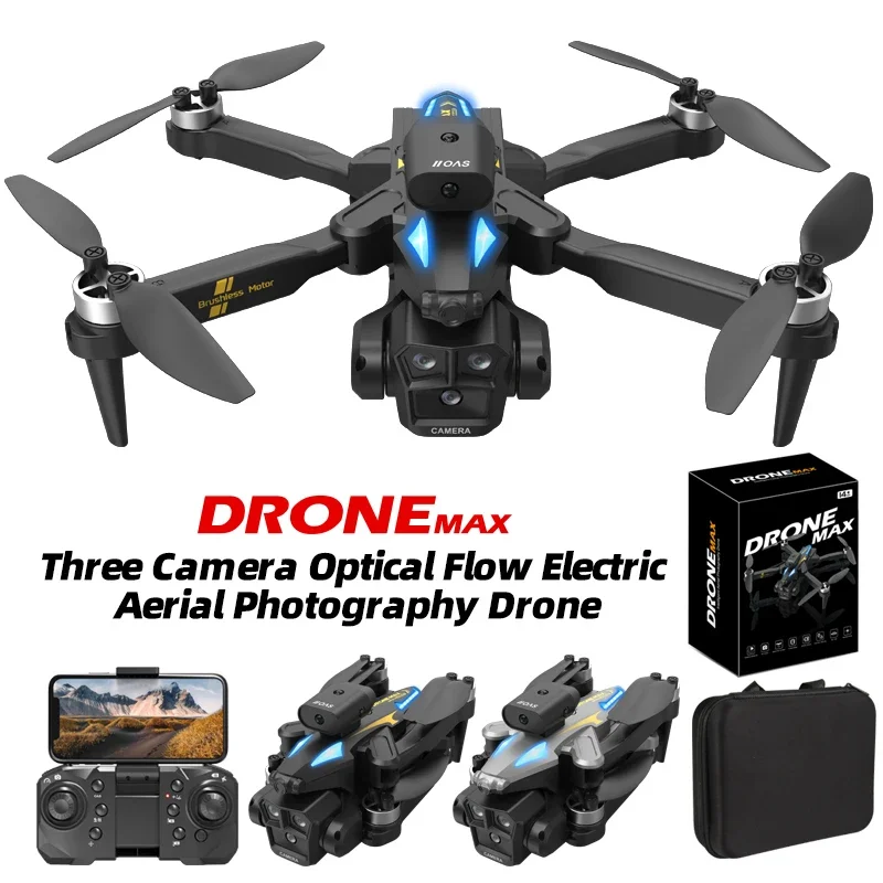 

2024 New C10S Drone 4K HD Camera Four Sided Obstacle Avoidance Brushless Motor Optical Flow Hovering HD Aerial Folding Dron Toy
