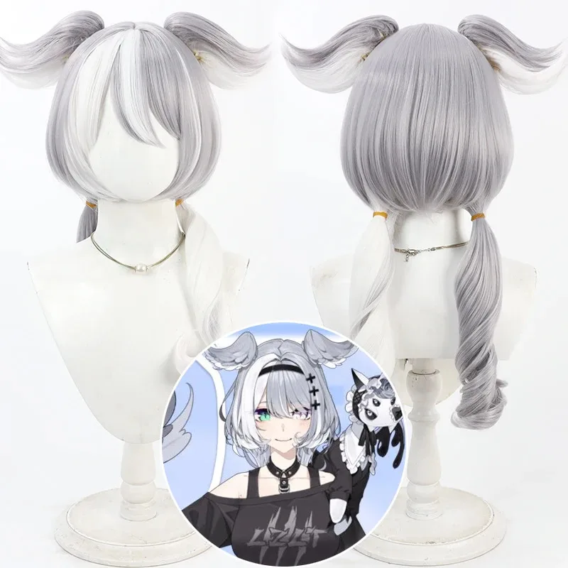 الجلد Vtuber NIJISANJI Elira Pendora تأثيري مع آذان مقاومة للحرارة الشعر الاصطناعية حفلة الهالوين لعب الأدوار 5؛ c,8'z,6.k؛ #2