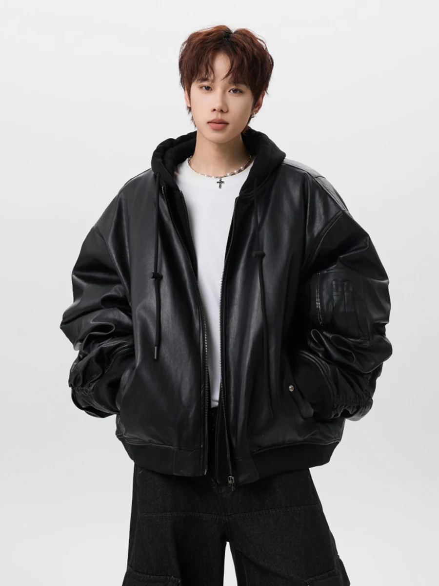 

Мужская зимняя хлопковая куртка American Sle Thiened, брендовое свободное пальто с капюшоном Haome, молодежное повседневное длинное пальто