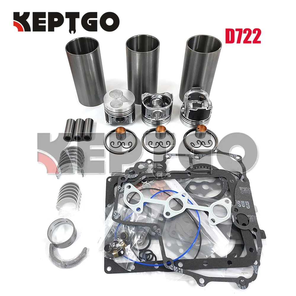 D722 Overhaul Rebuild Kit D722 For Kubota engine Piston Bearing Set Repairs