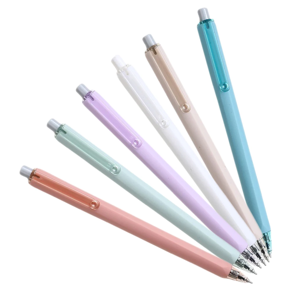 6 قطعة قلم حبر جل نمط جديد الصحافة أقلام الكتابة للطلاب مكتب المعلمين الزخرفية متعددة الوظائف التوقيع #2