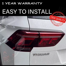 Tail Light For VW Tiguan L 2017-2022 автомобильные товары Rear Lamp 12V H7 LED Lights Car Accessories Tiguan L Taillights
