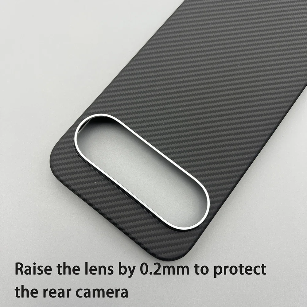 Etui na telefon Google Pixel 10Pro XL/10/10Pro z włókna aramidowego Kevlar, twarda obudowa z włókna węglowego, ultracienka, magnetyczna osłona ochronna. — zdjęcie produktu 5