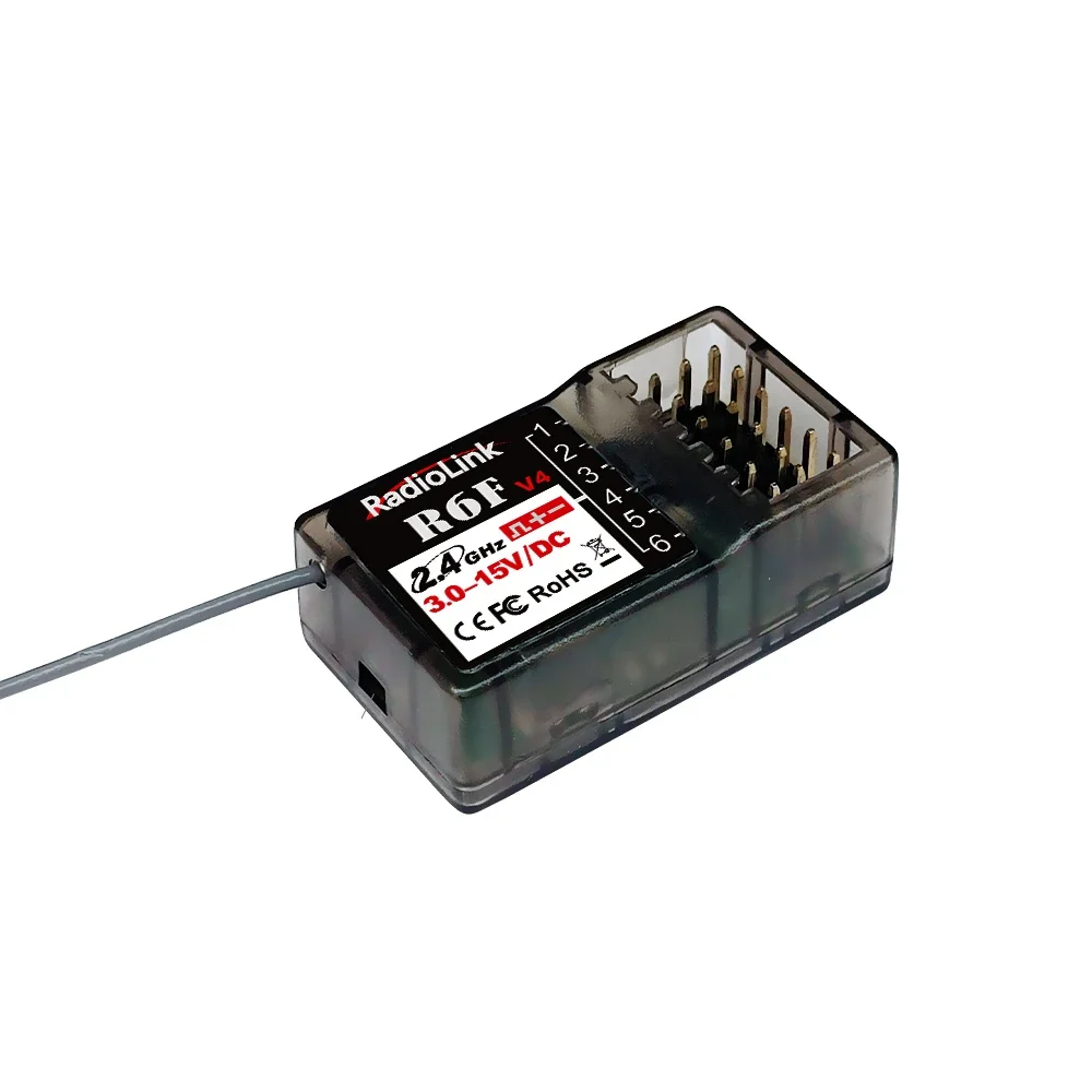 Radiolink-Récepteur de signal 2.4G pour émetteur RC, R12DSM, R12DS, R9DS, R8SM, R8EF, R8FM, R7FG, R6DSM, R6DS, R6FG, R6F, R4FG, R4F