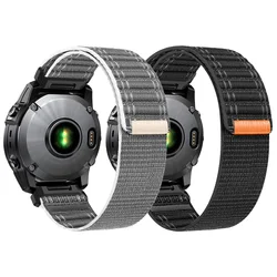 QuickFit 22 mm 26 mm Nylonowy pasek do Garmin Fenix E 8 7 7X 6 6X 5 5X Plus/Enduro 3/Epix Pro Gen 2 47 mm 51 mm Bransoletka z tkanym paskiem