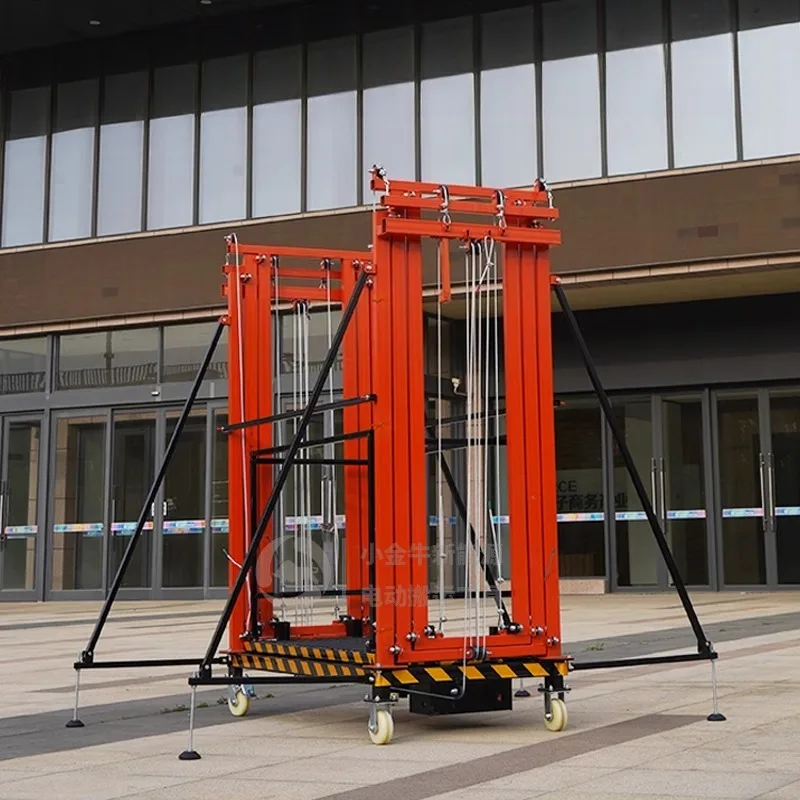 Electric Scaffolding Lift  Movable Folding and Lifting Electric Scaffolding Indoor and Outdoor Lifting Platform Hoist Crane