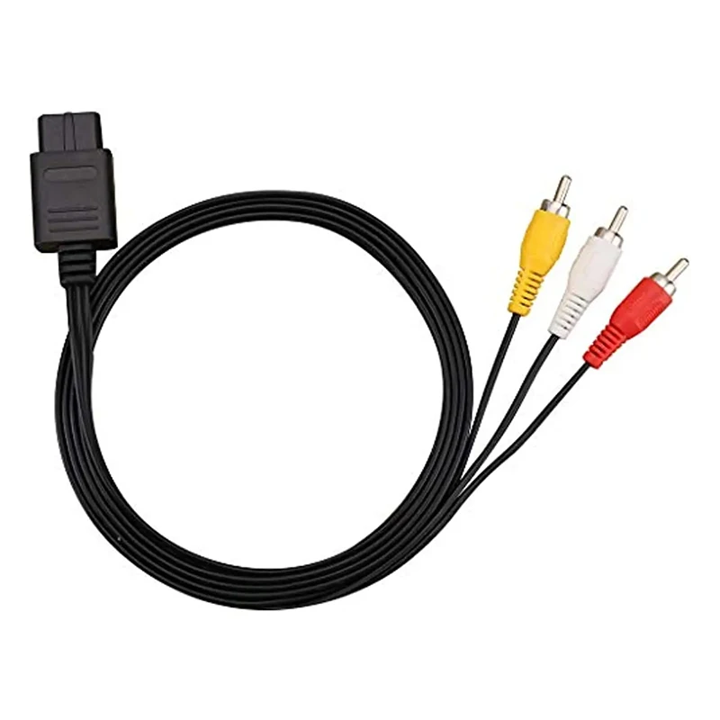 1 Stück Videokabel-Anschluss 1,8M AV-Kabel Composite-Videokabel für 64/N64/Game Cube/Super Nintendo für TV-Spiele – Detail 8