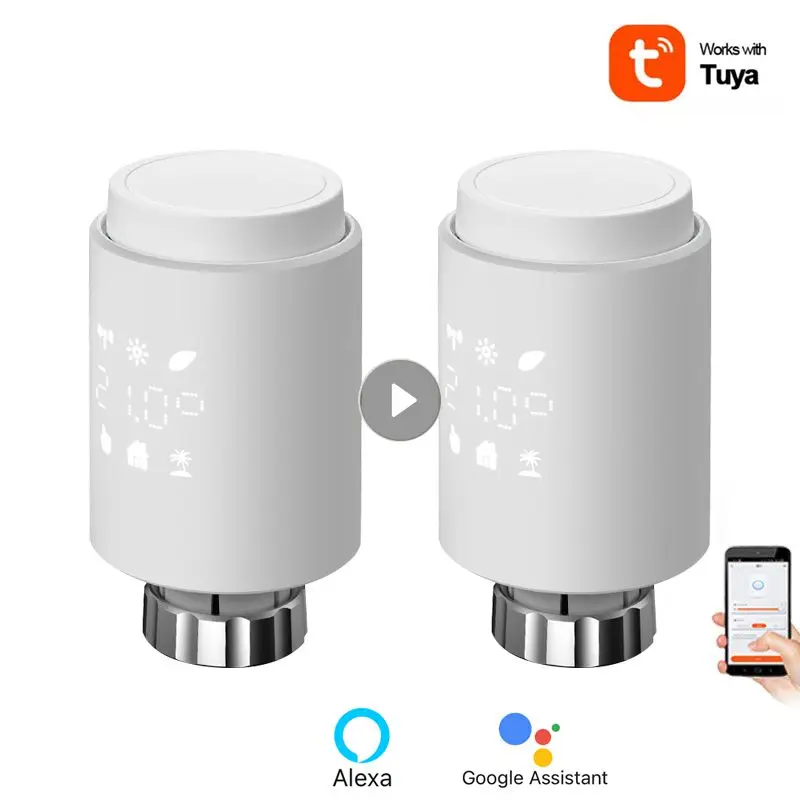 

Tuya ZigBee Radiator Actuator Thermostat Smart TRV Thermostatic Valve Temperature Controller Support Alexa Google Home Smart Lif