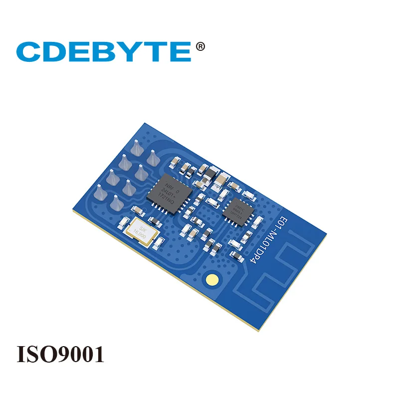 NRF24L01P Modulo Wireless CDEBYTE E01-ML01DP4 2.4GHz 20dBm PA SPI DIP IoT Uhf Ricetrasmettitore Wireless Modulo PCB Antenna Modulo