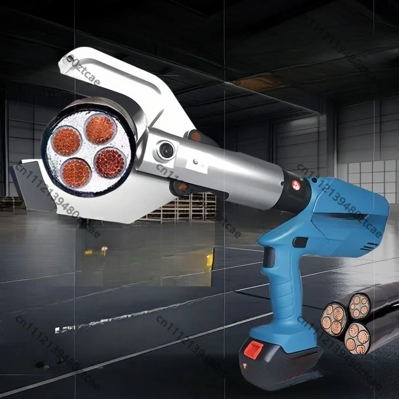 Cordless Electric Hydraulic Cable Cutter 2 In 1 Rechargeable Wire Cutting Plier Portable Electrical Cable Breaking Scissor Tool
