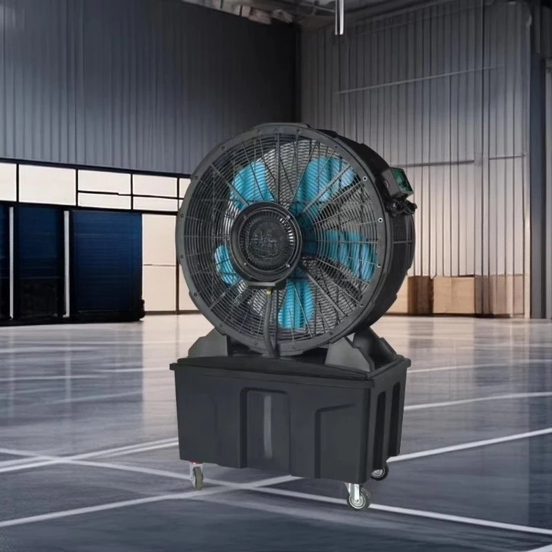 Mobile Fog Fan Ground Vertical Industrial Floor Fan with Water Tank