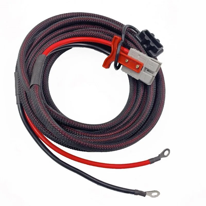 

600V50A charging cable 6 meters, trailer RV battery plug cable gray, camping and picnic accessories