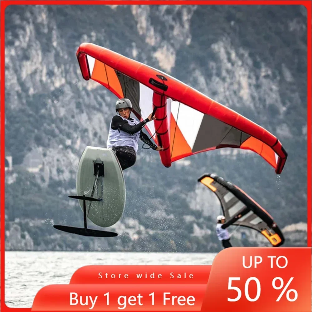 Inflatable Air Hydrofoil Surfboard Ultra Foldable Carbon Fiber Wingboard Set with Kite Surf Pump Foil Board, New Hot Selling